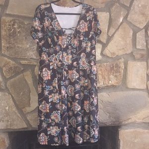 Floral Fit & Flare Dress